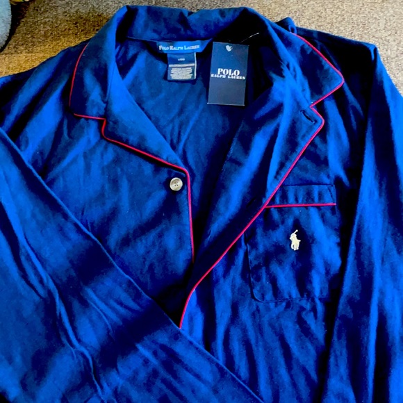 Polo Ralph Lauren Other - Polo Ralph Lauren men’s Night shirt L&& Blue. Length 33 inches 100% cotton